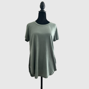 Boutique Brand Soft Crew Neck Shirt Green L